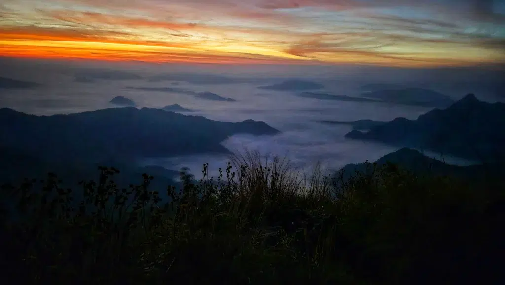 Phu Chi Fa at sunrise